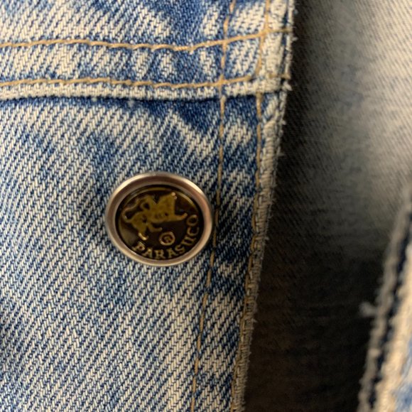 Vintage Parasuco Denim Jean Jacket 1980's "In Denim We Trust" - Medium - Picture 8 of 15